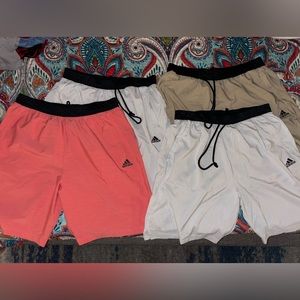 Adidas men’s athletic short - 4 pairs available - XL - price is for all 4.